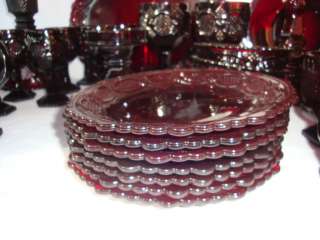 You are looking at this wonderful collection of Avon ruby red Cape Cod 