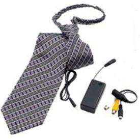 Covert Necktie Hidden Video Camera Color Pinhole Mini Spy Cam Body 