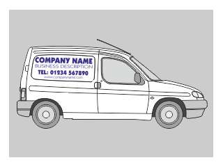 small van diy vinyl sign writing kit basic layout this auction is for 