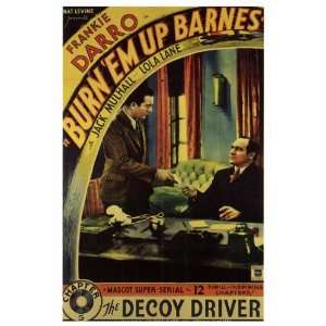 Burn em Up Barnes Movie Poster (27 x 40 Inches   69cm x 102cm) (1934 