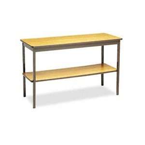  BRKUTS1848LQ Barricks TABLE,W/SHLF,18X48,OK/BR Office 