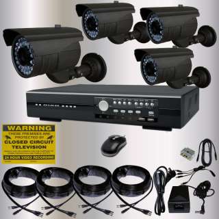 AVTECH 674 DVR 4 X 941 SERIES CCTV CAMERA SYSTEM 500 HD  