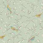Duck Egg Blue / Yellow / Blue   DOPWFI103 Finches Sanderson Options 10 
