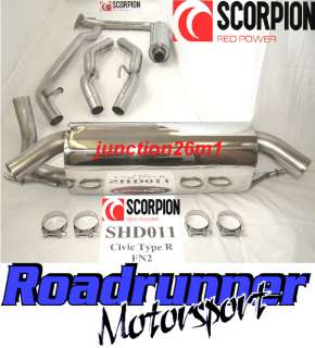 BRAND NEW SCORPION CAT BACK SYSTEM TO FIT HONDA CIVIC TYPE R FN2 2007 