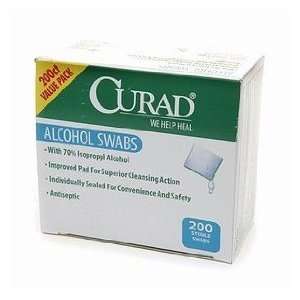  Curad Alcohol Swabs 200 ct (Quantity of 7) Health 