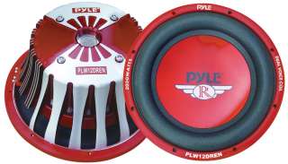 Pyle Red Series Dual 4 Ohm 12 Subwoofer