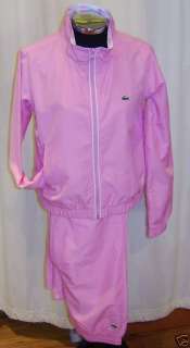 pink lacoste tracksuit
