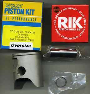 MITAKA Piston Kit KX125 KX 125 1998 2000 54.50 0.50 o/s  