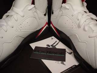 05 Nike Air Jordan VII 7 Retro WHITE CARDINAL RED 10.5  