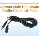5mm Male to Male M/M Audio Cable w/Angle for DVD   