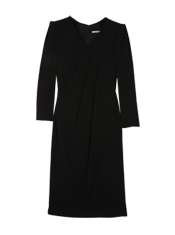 Draped Neck Crepe Dress by Jaeger London   Black   Buy Dresses Online 