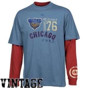  Majestic Chicago Cubs Light Blue Red Magic Moment 
