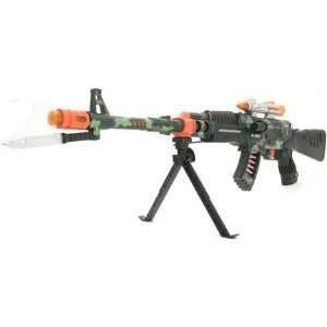   Combat Sport Machine Toy Gun with Flashing Lights and Sounds Sports