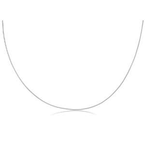  14k New Solid White Gold Snake Chain / Necklace .50mm Wide 
