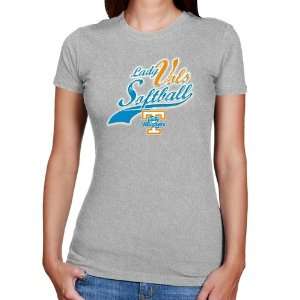 NCAA Tennessee Lady Vols Ladies Ash Softball Slim Fit T 