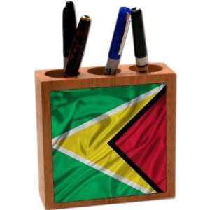 com Rikki KnightTM Guyana Flag 5 Inch Tile Maple Finished Wooden Tile 