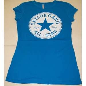  Taylor Gang All Star Royal Blue Womens T Shirt SIZE X 