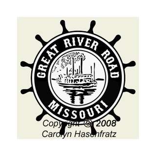  Great River Road Missouri Unmounted Rubber Stamp Arts 