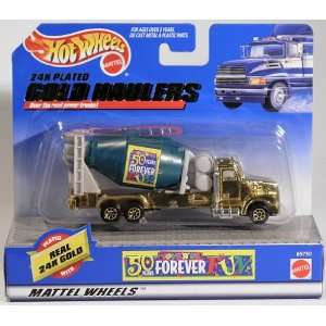 Hot Wheels 24K Plated Gold Haulers Toys R Us 50 Forever Years   Cement 