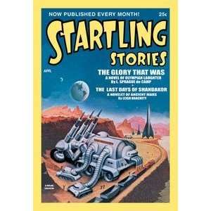 Paper poster printed on 12 x 18 stock. Startling Stories 