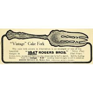  1906 Ad Vintage Cake Fork 1847 Rogers Bros. Silverware 
