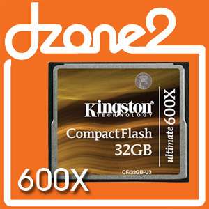 Kingston CompactFlash Ultimate 600x 32GB CF Card #M119  