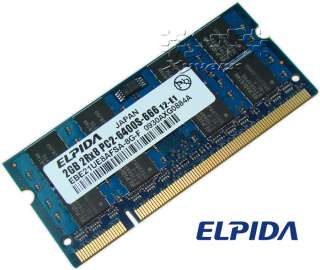 EBE21UE8AFSA 8G F NEW ELPIDA 2GB DDR2 800 LAPTOP MEMORY  