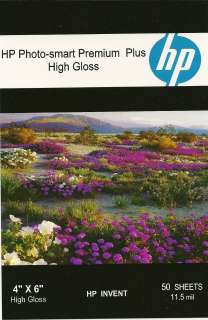 HP Photo smart Premium Plus 4 X 6 High Gloss Photo Paper~100ct~WOW 