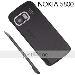 Black Battery Cover Case f Nokia 5800 XM + Stylus Pen  