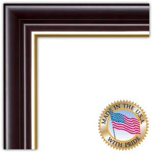  5x7 / 5 x 7 Dark Cherry with Gold Lip Picture Frame   NEW 
