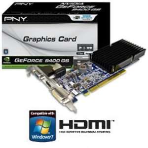  Quality GeForce 8400GS, 1GB, PCIE, D3 By PNY Technologies 