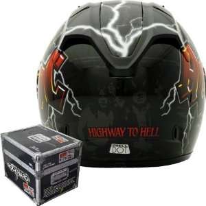   ACDC Highway to Hell Full Face Helmet XX Large  Black Automotive
