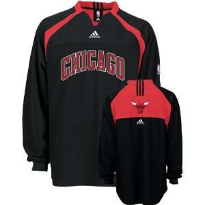  Chicago Bulls adidas Authentic Long Sleeve Shooting Shirt 