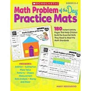 Math Problem of the Day Practice Mats Grades K 1 (Paperback).Opens in 