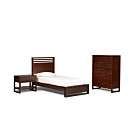 Tahoe Copper Bedroom Furniture, Twin 3 Piece Set (Bed, 6 Drawer Chest 