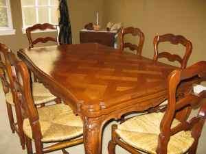 Dining table & chairs   gorgeous French antique  