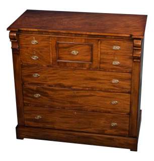 Antique Victorian Period Mahogany Scottish Chest of Drawers Dresser 