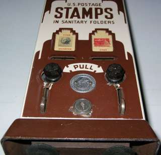 Vintage Postage Stamp Vending Machine Postal Dispenser San Mateo Ca 