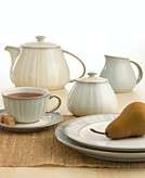 denby mist dinnerware collection with a pale blue glaze and warm 