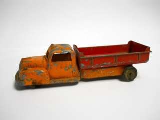 Antique Tootsie Toy Metal Cast Dump Bed Truck 6  