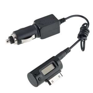   LCD FM Transmitter + Car Charger For Apple iPhone 3G 4G 4S iPod Touch