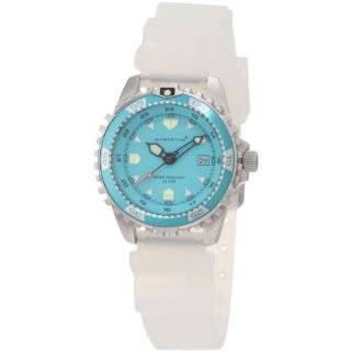 Momentum Womens 1M DV01A1T M1 Aquamarine Dial Transparent Silicone 