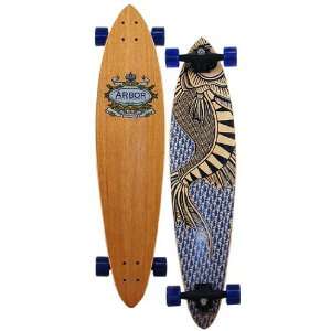  Arbor Koa Fish Longboard Skateboard   Blue Sports 
