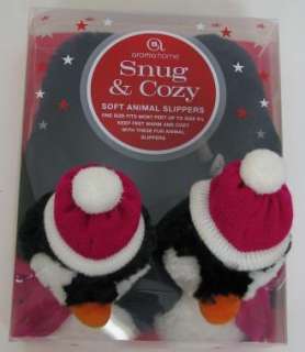 NEW Lot of 5 Aroma Snug & Cozy Penguin Slippers  