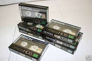 10 Denon HD8 100 Metal Audio Cassette Tapes MadeINJapan  