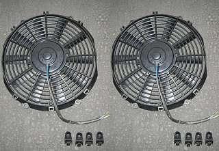 TWO THIN/SLIM RACING Radiator Fan 14 Supra Evo WRX STI  