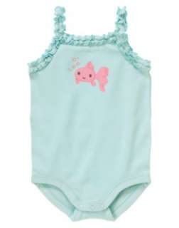 Gymboree Bubbly Baby Goldfish Dress Bubble Swimsuit Sunhat Bib 3 6 12 