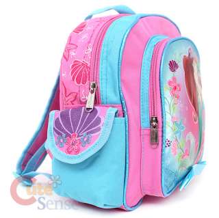   Mermaid Ariel School Backpack Toddler Small Bag 10 (Pink Baby)  