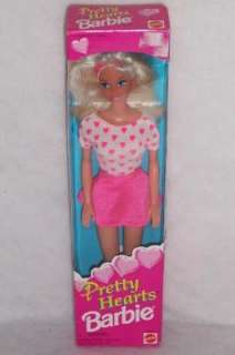 PRETTY HEARTS Barbie PINK BOX 1995 NRFB  