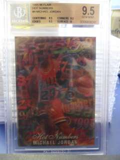 graded bgs9 5 gem mint 1995 96 flair basketball details